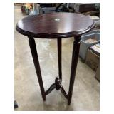 30x16 round wood pedestal table