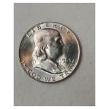 1963  D Franklin half dollar