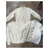 3 vintage sweaters size L