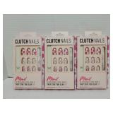3pkgs Clutch Nails Reusable oval nails