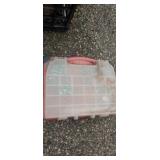 Double sided organizer with contents