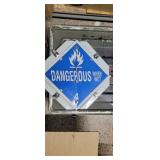Hazard truck flip sign 13in x13in multiple