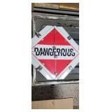 Hazard truck flip sign 13in x13in multiple
