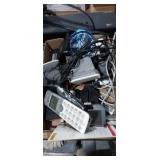 Cordless phone, solar battery pack, flying ball,