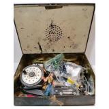 Metal box with accessories