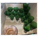 19-pcs vintage Anchor Hocking & pink depression