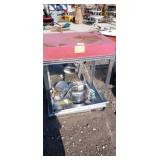 Popcorn machine,  missing parts