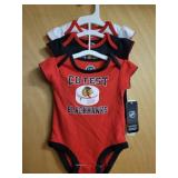 3pc set Blackhawks onesies girls 3/6m New with