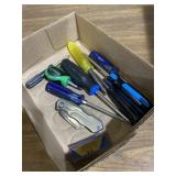 Flat of random screwdrivers and kobalt utility