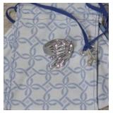 New Large Silver Cocktail Jewelry Ring & Compact