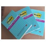 3 packages of 180ct multi colored post it notes