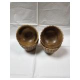 4 Acacia Bowls 4.5 x 4.5 x 2.5