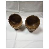 4 Acacia Bowls 4.5 x 4.5 x 2.5