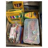 Crayola crayons, colored pencils, markers