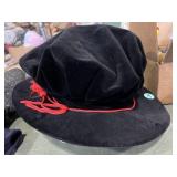 Black velvet Tudor bonnet