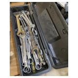 Assorted wrenches in hard plastic craftsman case