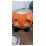 Ceramic pumpkin man Planter eyes need re glued