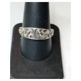 Silver Ring marked 925 size 9    .110oz