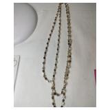 Silver necklace unmarked.    .690