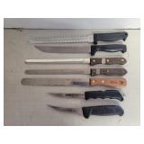 6 kitchen carving knives