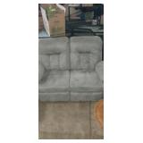 Distinctive home furnishings gray love seat