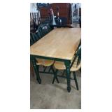 Dining room table with 4 matching chairs 48in x