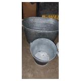 Small Galvanized buckets