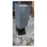 Night stand lamp with USB and 2 plugs 14in