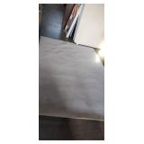 Large gray area rug 9ft x 6ft