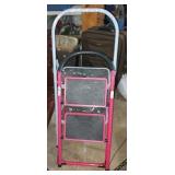 2 metal step ladders