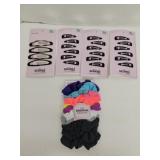 Scunci hair clips and scrunchies