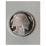 Indian /Buffalo  .999 fine silver 1/2 ounce round