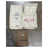 2 bank bags and zip up money bag