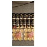 Group of scented soy wax beads and scented tea