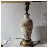 Flower pottery lamp 23in tall