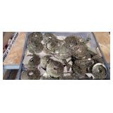 Many coils of roofing nails