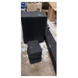 Vizio speaker bar subwolfer and 2 small Vizio