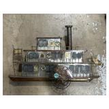 Metal model of a paddle-wheel steamboat 21-in