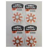 4-8pks Rayovac size 13 hearing aid batteries