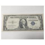 1$ 1935 D  blue seal  silver certificate