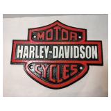 Cast iron Harley-Davidson shield sign 8x6