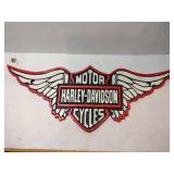 cast iron Harley-Davidson wings sign 15x 6