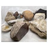 Mix of fossils, geodes and other artifacts /