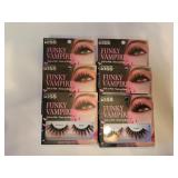 6 pkgs Kiss funky vampire eyelashes
