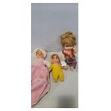 3 vintage dolls