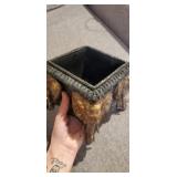 Square elephant planter.