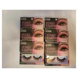 6 pkgs Kiss funky vampire eyelashes