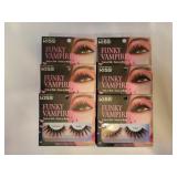 6 pkgs Kiss funky vampire eyelashes
