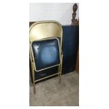 Folding card table with 1 matching chair