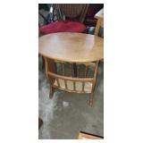 Side table with build in magazine rack